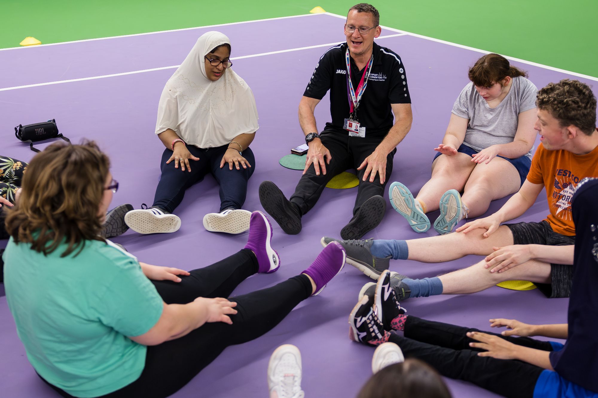 Primary School Children Playing an inclusive sports game